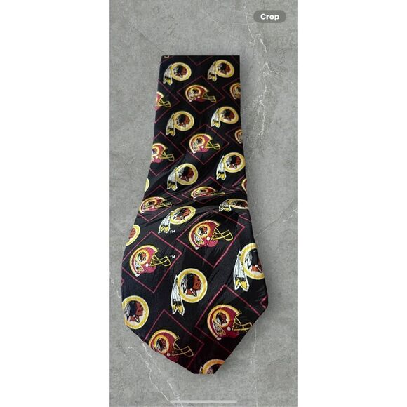 RM Sport Mens Multicolor Washington Redskins Allover Print Neck Tie - Picture 15 of 16